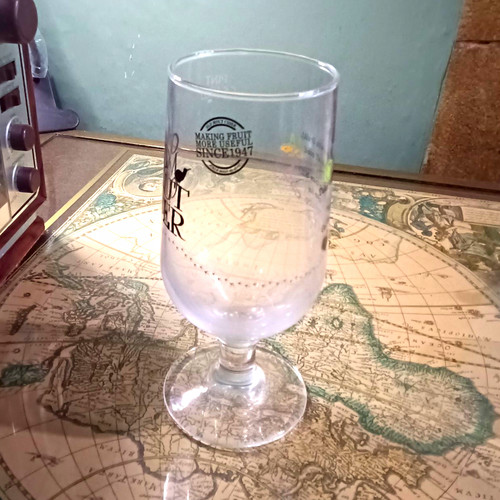 Old mout clear glass stemmed - clear,