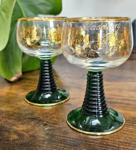 Set clear glass goblets - glass,