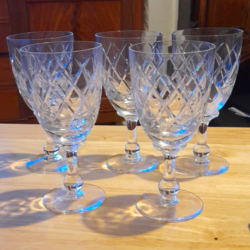 Set crystal glass stemmed - of,