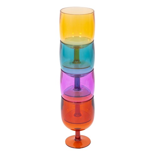 Set stackable wine - of, 4