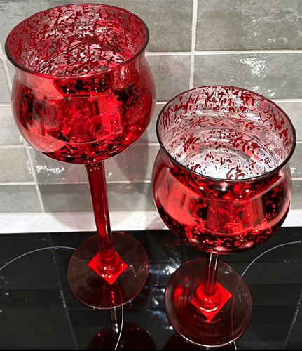 Set red decorated - set, of