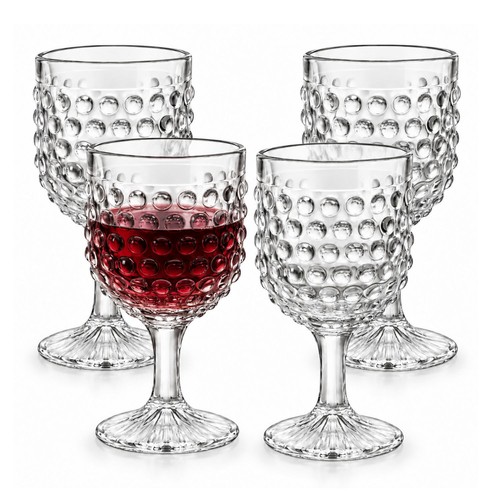 Wine glass 242ml clear bubble - wine,
