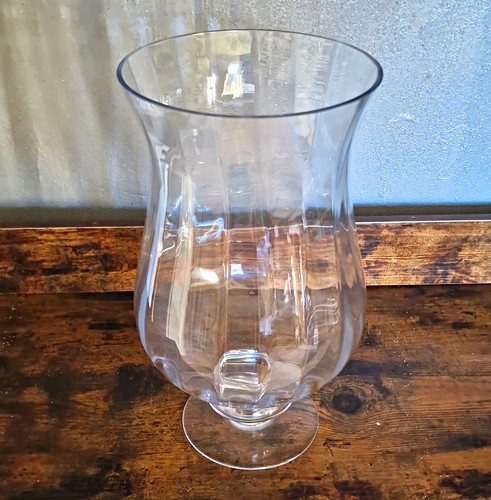 Clear glass goblet pint - clear,