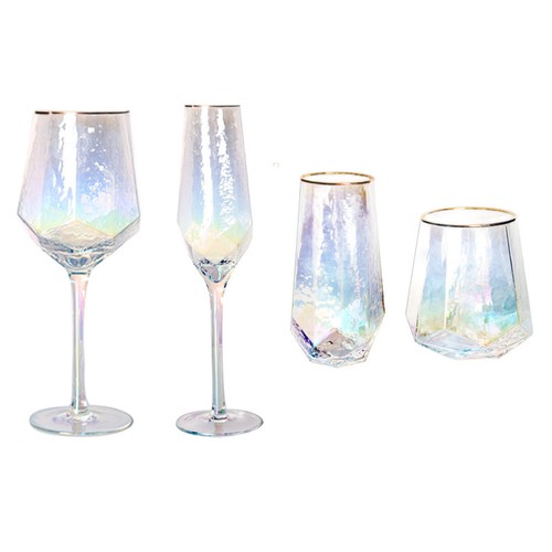 Stemmed wine glass hammered - stemmed,