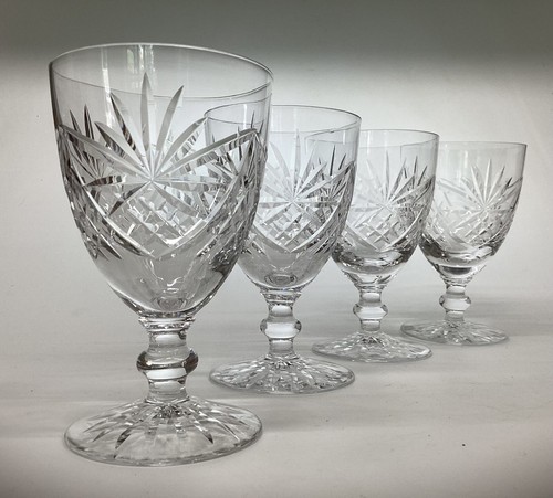 Crystal wine water goblets - water,