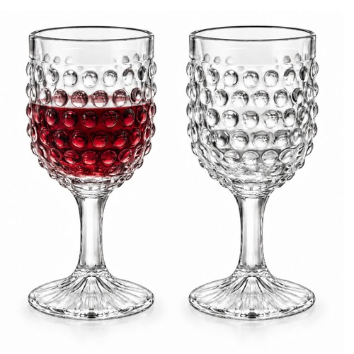 Wine glass 242ml - clear, bubble