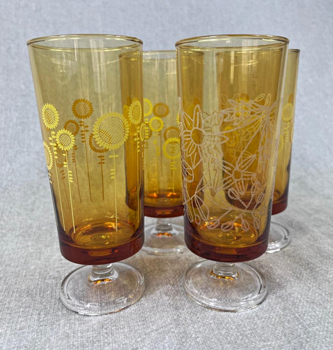 Vintage aderia amber glass - aderia,