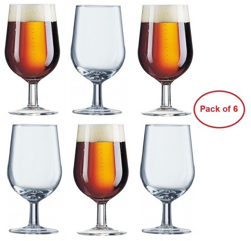 Beer glass goblet pack - glass, 6