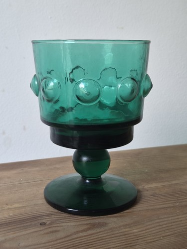 Vintage quirky green goblet - vintage,