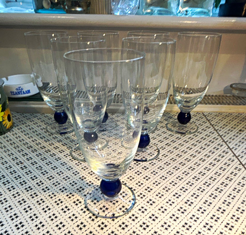 Vintage clear glass - 7,