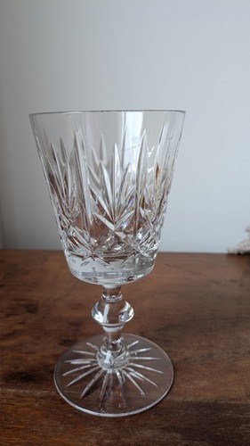 Vintage cut crystal glass - ,