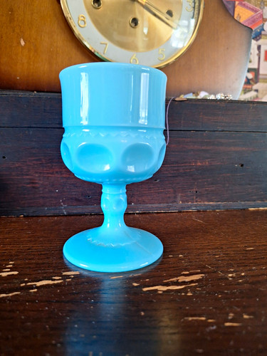 Blue milk glass - ,
