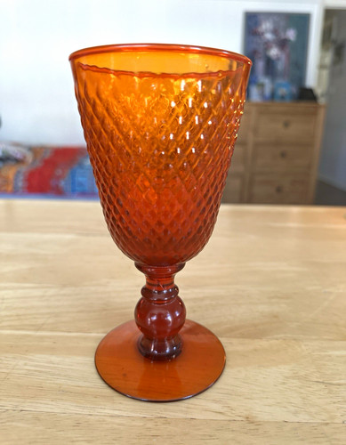 Amber glass textured geometric - amber,