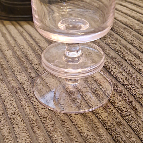 Clear glass goblet - clear,