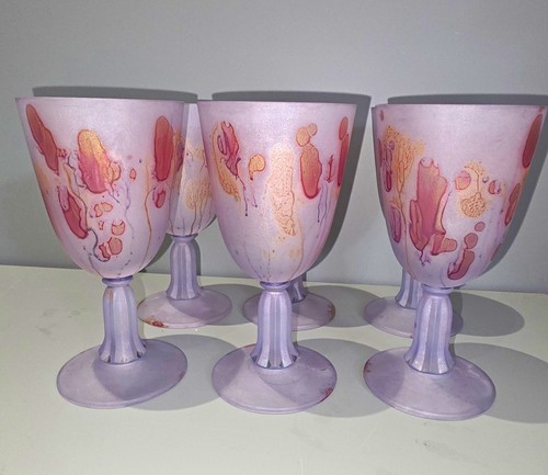 Set stemmed wine goblets - of,