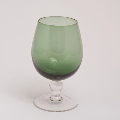 Vintage green glass brandy - vintage,