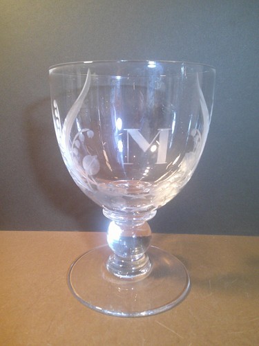 Vintage initialled drinking - initialled,