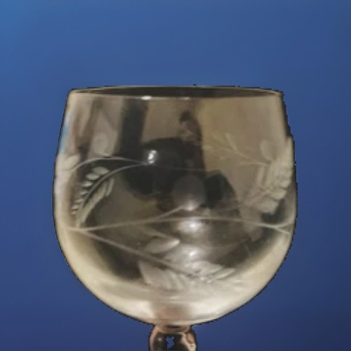 Vintage etched crystal art - vintage,