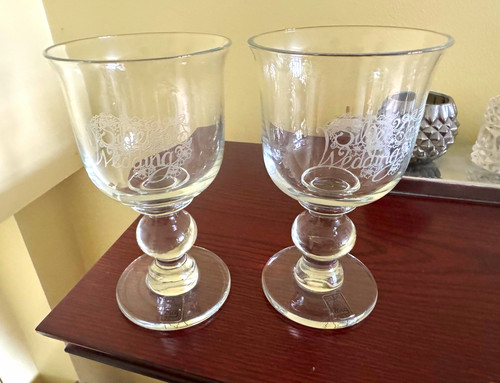 Msq etched wedding - etched, glass