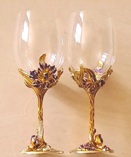Retro enamel wine glasses - retro,