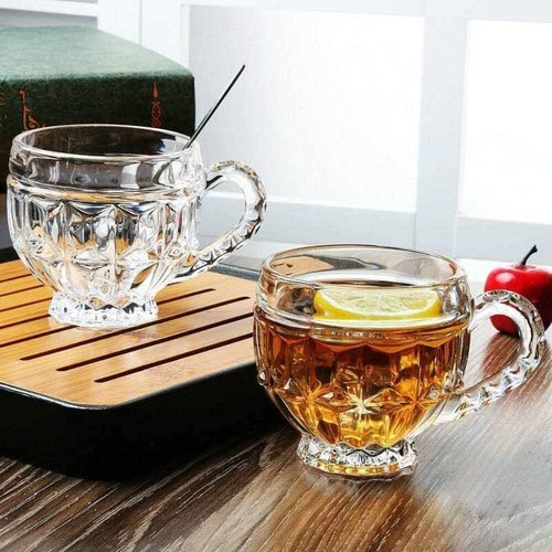 Goblet crystal glass tea - 6,